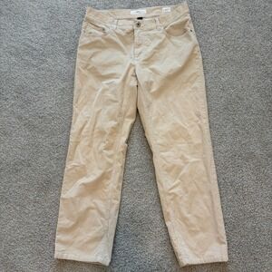 Brax Cooper Fancy Pants Mens 31x28 Khaki Beige Corduroy Straight Leg Casual